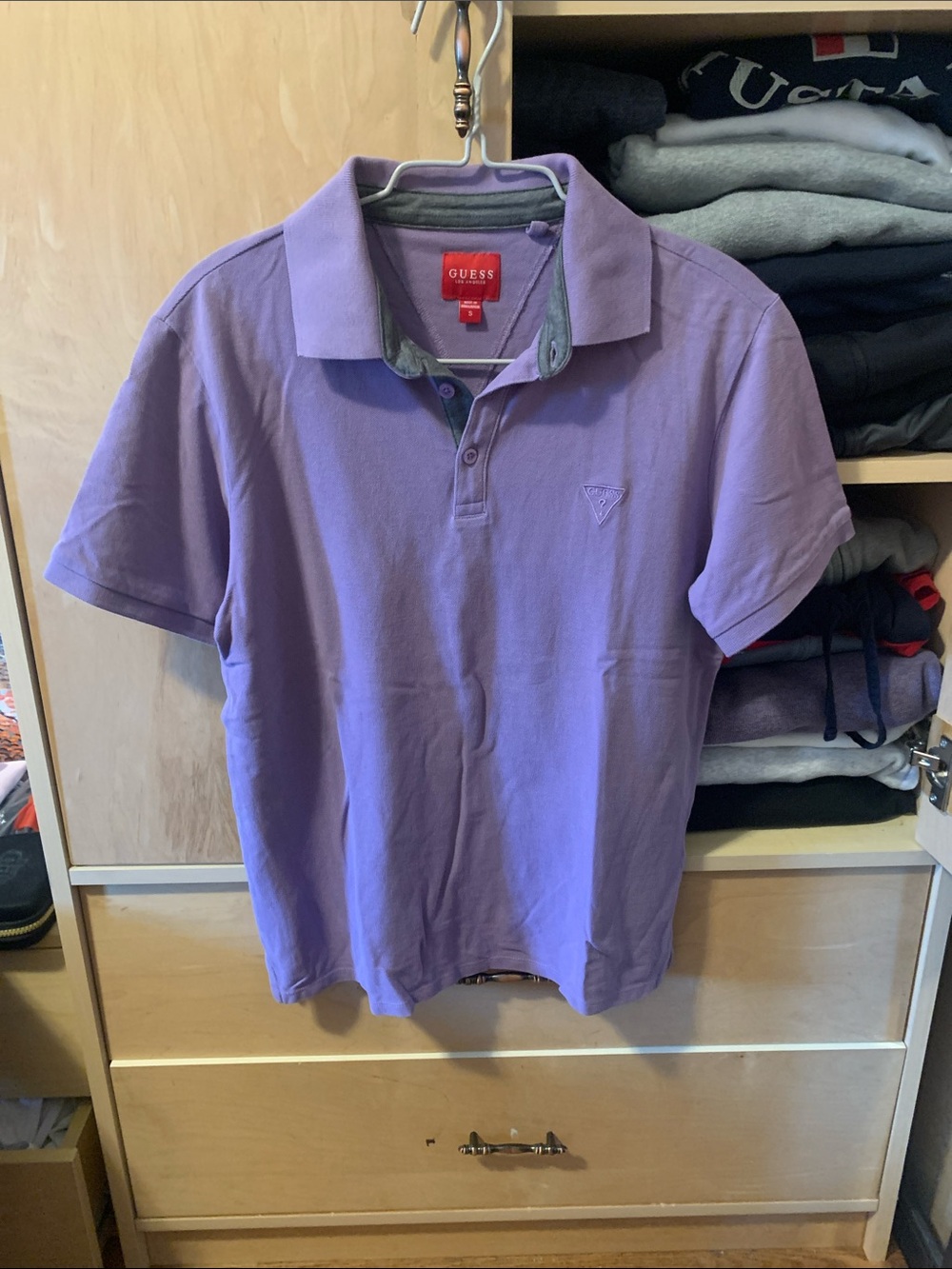 Guess Purple Polo Shirt